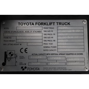 52-8fdf25 TOYOTA Дизелов мотокар 2.50T 4.70M 2022  NP74