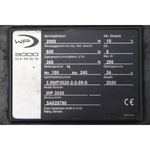 Wp 3020 CROWN Transpaleta electrica  2.00T 2020  NS06