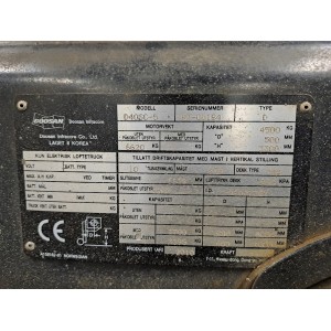 Doosan D40SC-5 Stivuitor diesel 4.00T 4.00M 2010  AD39483