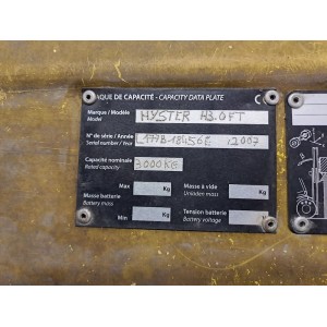 Hyster H3.0FT Stivuitor diesel 3.00T 4.80M 2007  AC50334