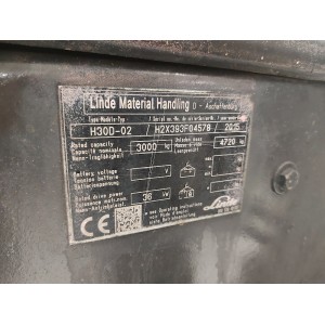 Linde H30D-02 Diesel forklift 3.00T 4.45M 2015  AB95302