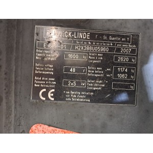Linde E16PH-01 Stivuitor electric 1.60T 5.47M 2007  AD48004