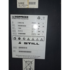 Still RX 20-18PL Stivuitor electric 1.80T 4.76M 2018  24581A
