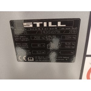 Still RX 60-25 Electric forklift 2.50T 4.88M 2019  AF04338