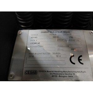 Cesab M318 Мотокар за LPG 1.75T 3.70M 2016  AE54340