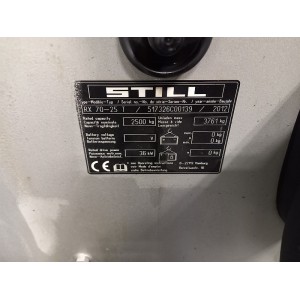 Still RX 70-25T Мотокар за LPG 2.50T 3.32M 2012  AD68384