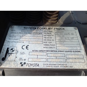 Toyota 02-8FGF18 Stivuitor GPL 1.75T 3.30M 2017  AD79925