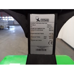 Cesab P320 Electric pallet truck 2.00T 2011  3526GE
