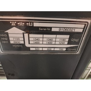 Jungheinrich ETV 114 Reach Truck 1.40T 7.10M 2009  AD12589
