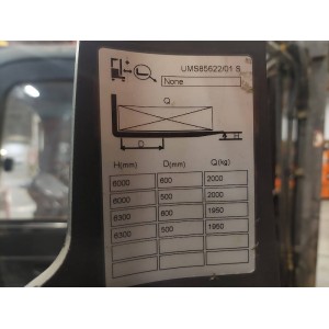 Lafis 200 DTFVRG 630 LUMS Reach Truck 2.00T 6.30M 2013  01772A