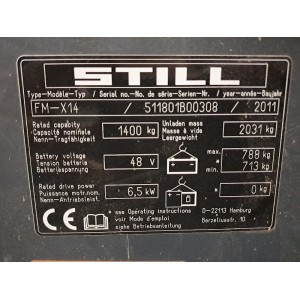 Still FM-X 14 Reach Truck 1.40T 5.90M 2011  AC69657