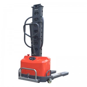 Self-loading electric pallet stacker with mast 0.5T 1.3M SCDS0513