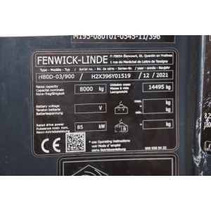 H80d-03/900 LINDE Stivuitor diesel 8.00T 5.45M 2021  OB48