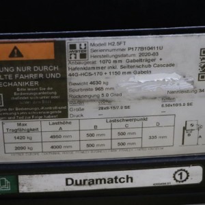 H2.5ft HYSTER Stivuitor diesel 2.50T 4.95M 2020  OF26