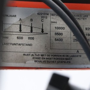 Rre250e BT Reach Truck 2.50T 10.80M 2012  OD35