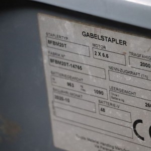 8fbm20t TOYOTA Electric forklift 2.00T 4.70M 2020  OJ10