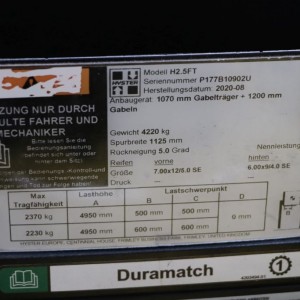 H2.5ft HYSTER Stivuitor GPL 2.50T 4.95M 2020  OF35