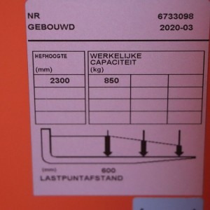 Toyota OME100 Produs 0.85T 2.30M 2020 ROD17