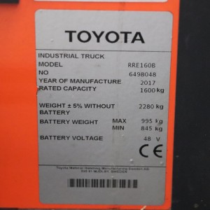 Toyota RRE160B Produs 1.60T 7.00M 2017 EOI04