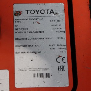 Toyota RRE160H Produs 1.60T 6.30M 2018 ZOD51