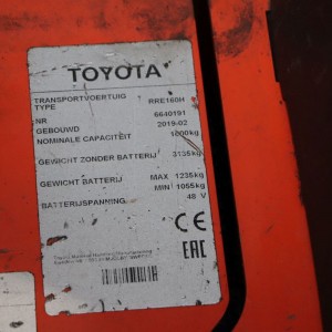 Toyota RRE160H Produs 1.60T 10.50M 2019 LOD37