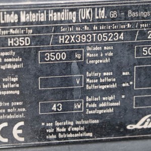 LINDE H35D Produs 3.50T 4.60M 2006 OOK66
