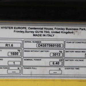 Hyster R1.6 Produs 1.60T 10.50M 2018 OOJ92