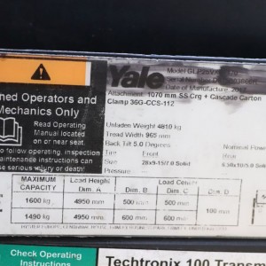YALE GLP25VX Produs 2.50T 4.95M 2017 GOJ84