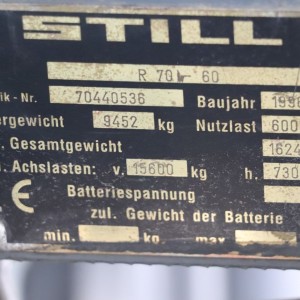 STILL R70-60 Produs 6.00T 3.20M 1996 DOL29