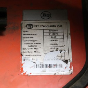 BT RRE160 Reach Truck 1.60T 6.75M 2010 GOL06