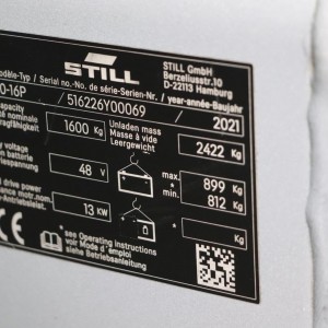 STILL RX20-16P Stivuitor electric 1.60T 5.62M 2021 KOE88