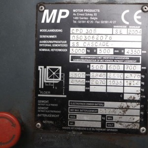 HELI CPD30B Electric forklift 3.00T 4.35M 2004 RNN43