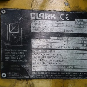 CLARK GEX30L Electric forklift 3.00T 3.19M 2021 WOL48