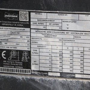 DOOSAN B30X-7 Stivuitor electric 3.00T 4.35M 2021 TOL97