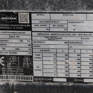 DOOSAN B30X-7 Stivuitor electric 3.00T 4.35M 2021 UOL98