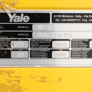 YALE MP18 Electric pallet truck 1.80T 2003 COI28