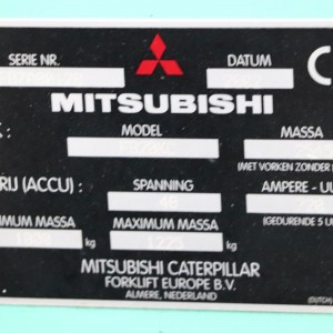 MITSUBISHI FB20KC Stivuitor electric 2.00T 3.26M 2002 OOM66