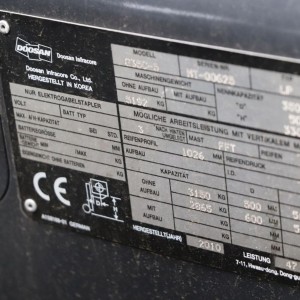 DOOSAN G35C-5 LPG forklift 3.50T 5.65M 2010 POL93