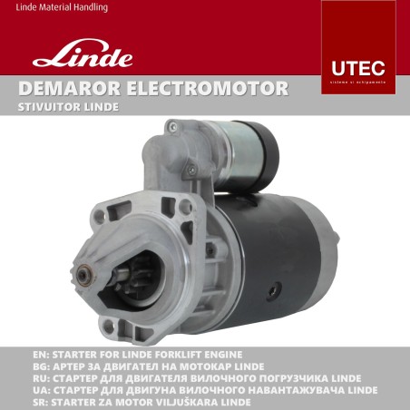 Demaror- electromotor pentru motor stivuitor Linde